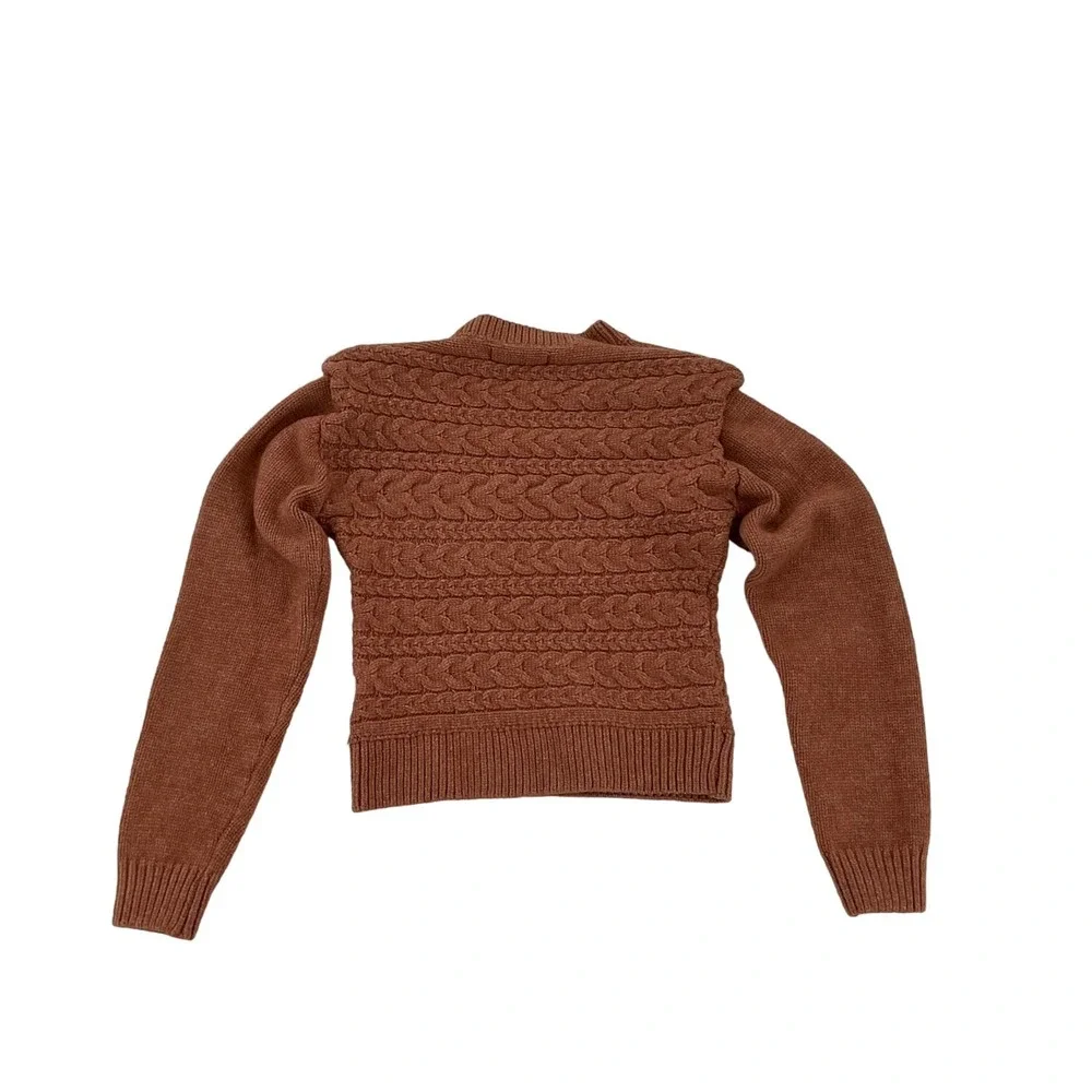 Blank NYC crew neck Sweater orange Small - Picture 5 of 5